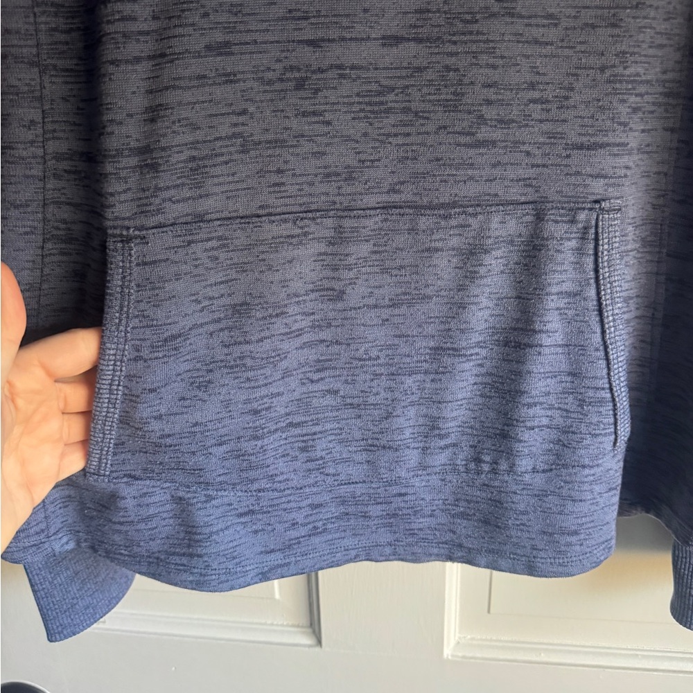 Athleta Blue Knit Top with Hood - Picture 5 of 9